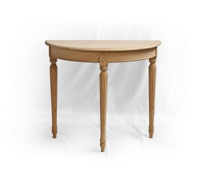 Konzolový půlkulatý stůl v klasicisním stylu z třešňového dřeva