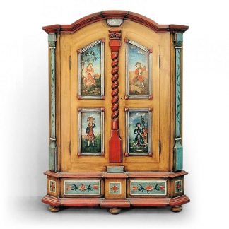 Malovaná skříň s alegoriemi ročních období