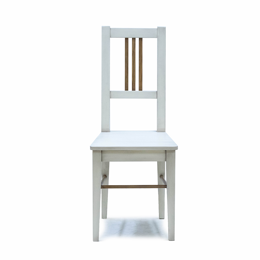 Bílá patinovaná židle