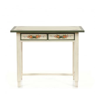 Malovaný stolek ze série Le Florac se dvěma zásuvkami