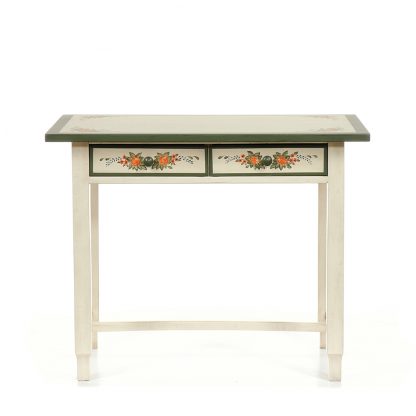 Malovaný stolek ze série Le Florac se dvěma zásuvkami