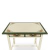 Malovaný stolek ze série Le Florac se dvěma zásuvkami.