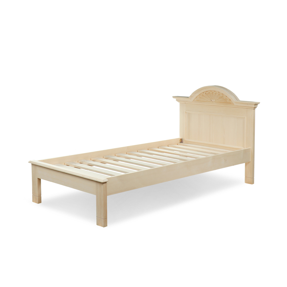 Jednolůžková postel bez povrchové úpravy IDO1153