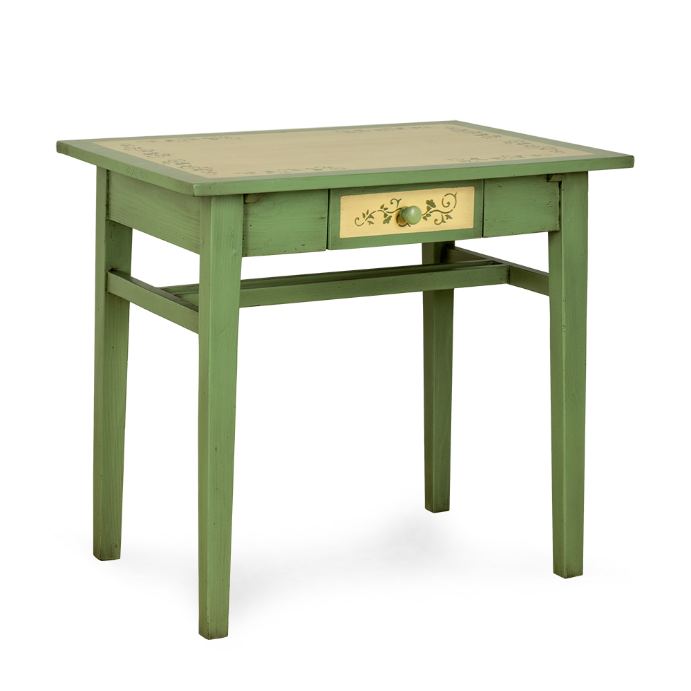 originální malovaný stolek z masivu