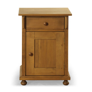 Klasický noční stolek z masivního smrkového dřeva