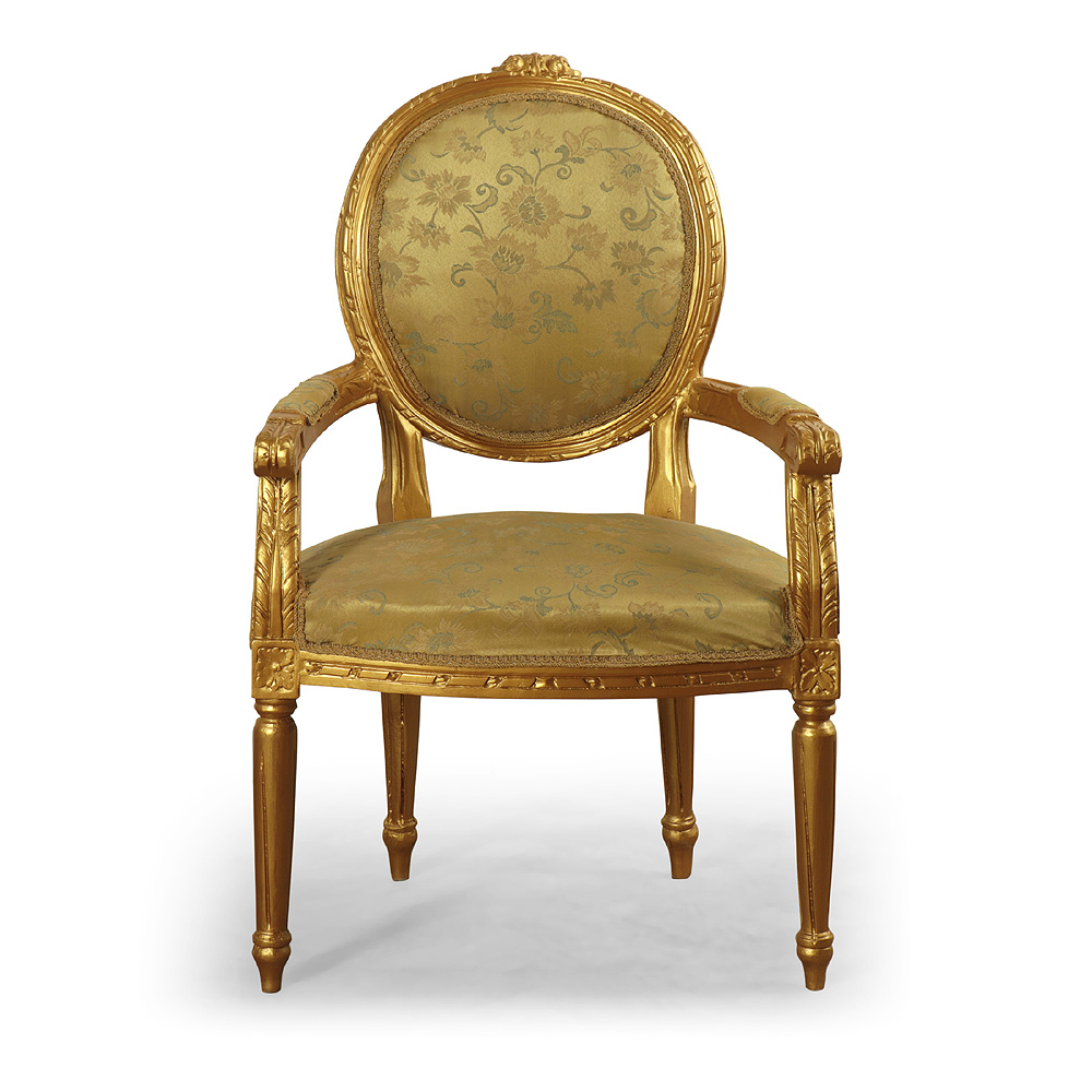 Kopie zlatého barokního křesílka