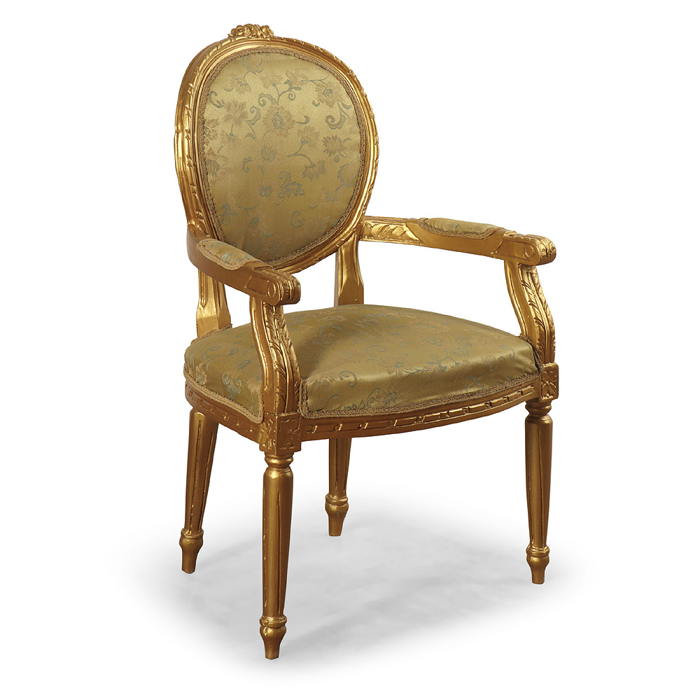 Kopie zlatého barokního křesílka