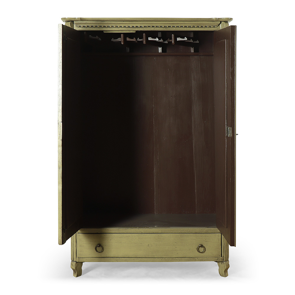 IDZ372b Šatní dvoudveřová skříň se zásuvkou z masivního dubu Šatní dvoudveřová skříň se zásuvkou z masivního dubu