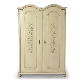 Kombinovaná malovaná šatní skříň z počátku minulého století