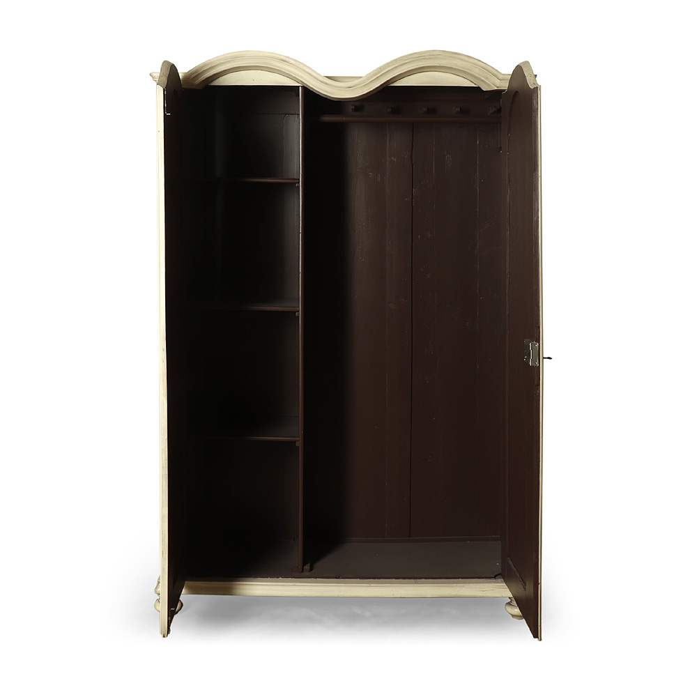 Kombinovaná malovaná šatní skříň z počátku minulého století