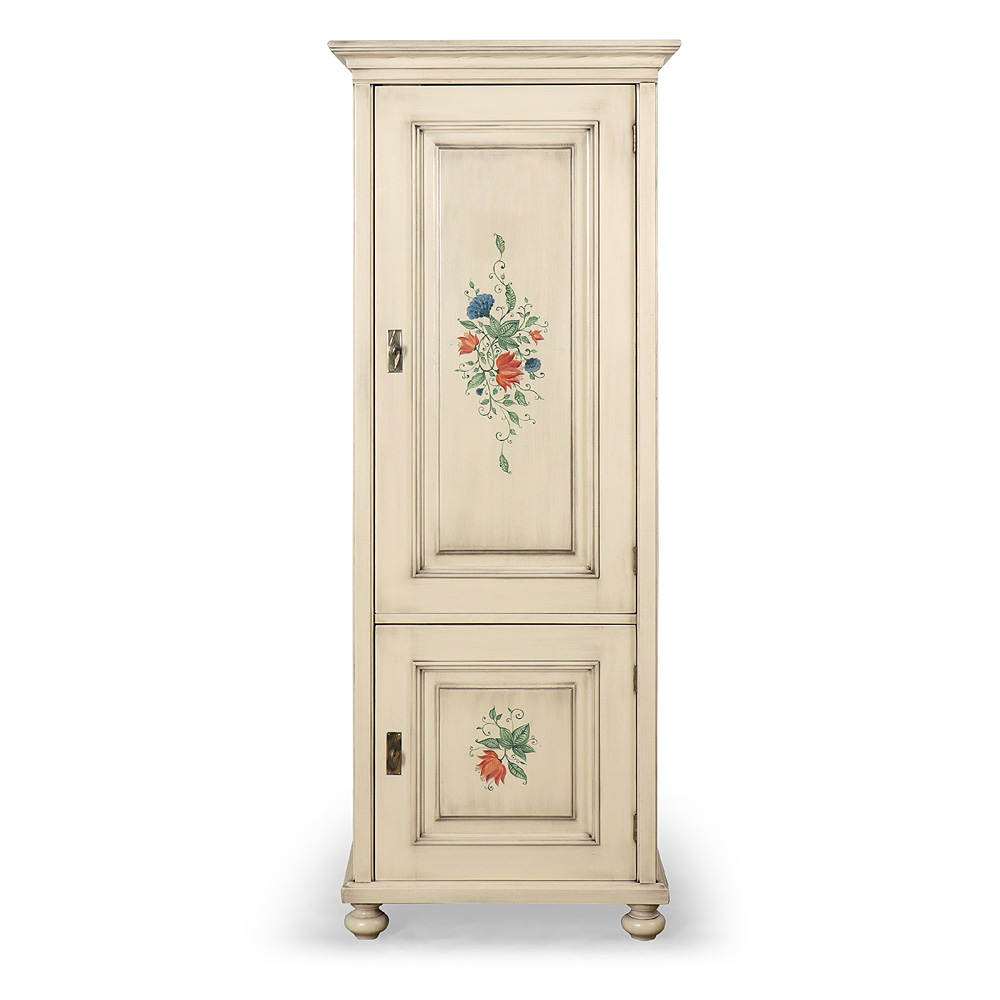 Jednodveřová malovaná skříň s vnitřními policemi