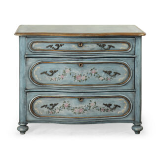 Restaurovaná malovaná komoda v rokokovém stylu